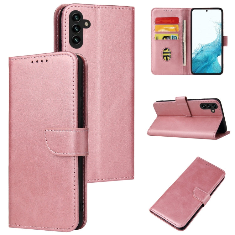 Custodia per telefono in pelle flip con fibbia in vitello, For Samsung Galaxy A03s, For Samsung Galaxy A13 5G, For Samsung Galaxy A33 5G, For Samsung Galaxy A53 5G, For Samsung Galaxy A73 5G, For Samsung Galaxy S22 5G, For Samsung Galaxy S22 Ultra 5G