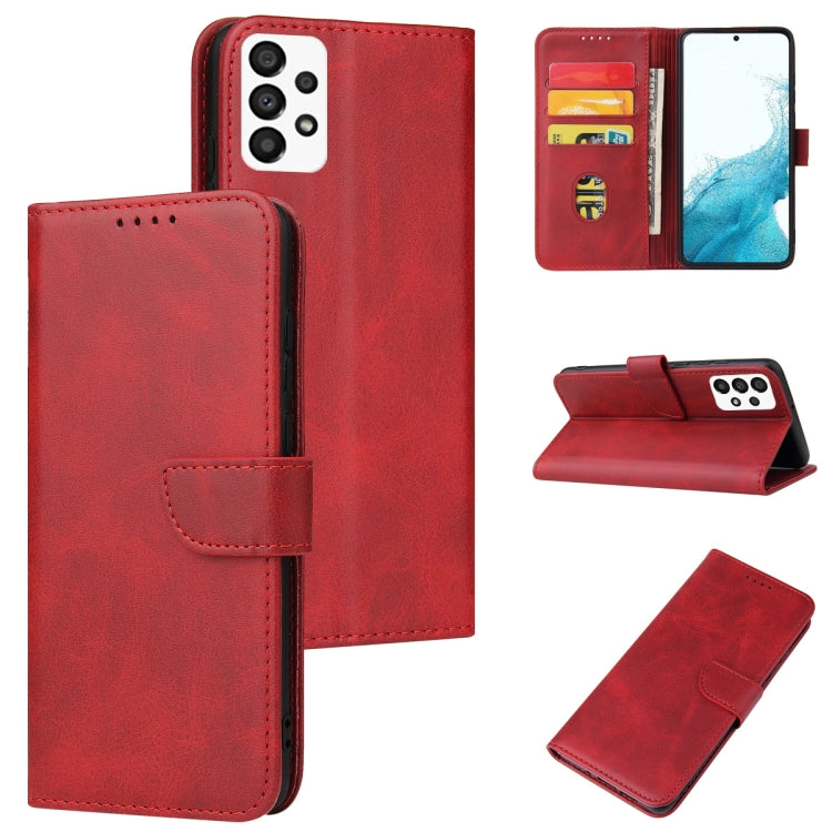 Custodia per telefono in pelle flip con fibbia in vitello, For Samsung Galaxy A03s, For Samsung Galaxy A13 5G, For Samsung Galaxy A33 5G, For Samsung Galaxy A53 5G, For Samsung Galaxy A73 5G, For Samsung Galaxy S22 5G, For Samsung Galaxy S22 Ultra 5G