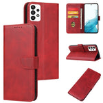Custodia per telefono in pelle flip con fibbia in vitello, For Samsung Galaxy A03s, For Samsung Galaxy A13 5G, For Samsung Galaxy A33 5G, For Samsung Galaxy A53 5G, For Samsung Galaxy A73 5G, For Samsung Galaxy S22 5G, For Samsung Galaxy S22 Ultra 5G