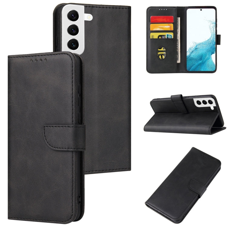 Custodia per telefono in pelle flip con fibbia in vitello, For Samsung Galaxy A03s, For Samsung Galaxy A13 5G, For Samsung Galaxy A33 5G, For Samsung Galaxy A53 5G, For Samsung Galaxy A73 5G, For Samsung Galaxy S22 5G, For Samsung Galaxy S22 Ultra 5G