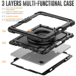 Porta bracciale in silicone + custodia per tablet PC, For iPad Pro 12.9 2021