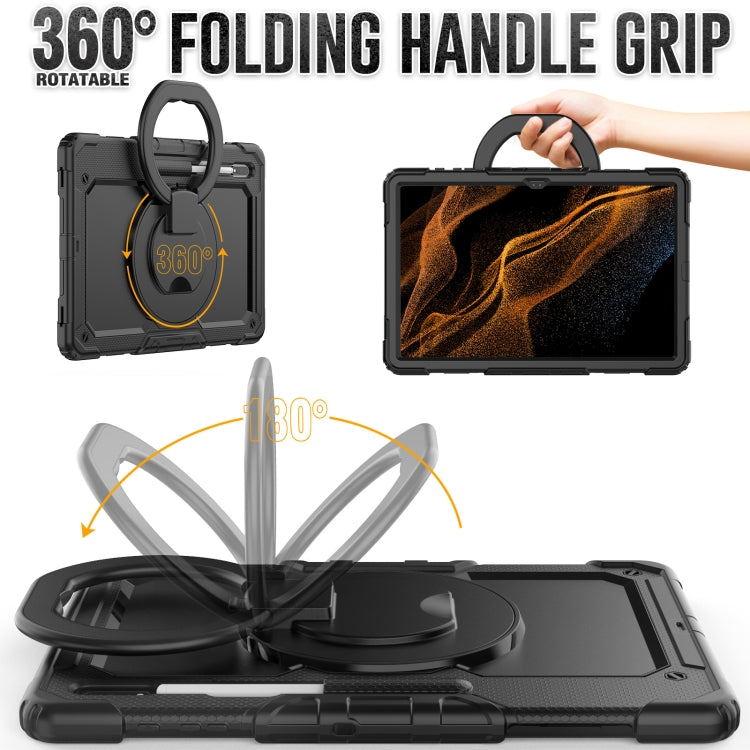 Porta bracciale in silicone + custodia per tablet PC, For Samsung Galaxy Tab S8 Ultra, For Samsung Galaxy Tab S8 / S7, For Samsung Galaxy Tab S8+ / S7+