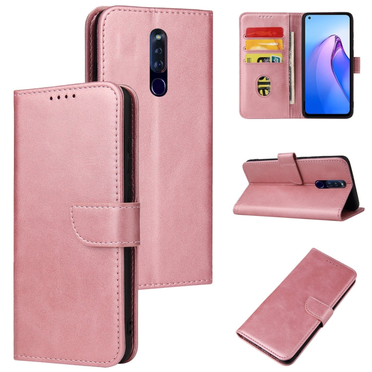 Custodia per telefono in pelle flip con fibbia in vitello, For OPPO A15, For OPPO A55 5G, For OPPO A92s, For OPPO A93 5G, For OPPO F11 Pro, For OPPO Reno5, For OPPO Reno6 4G, For Realme C15