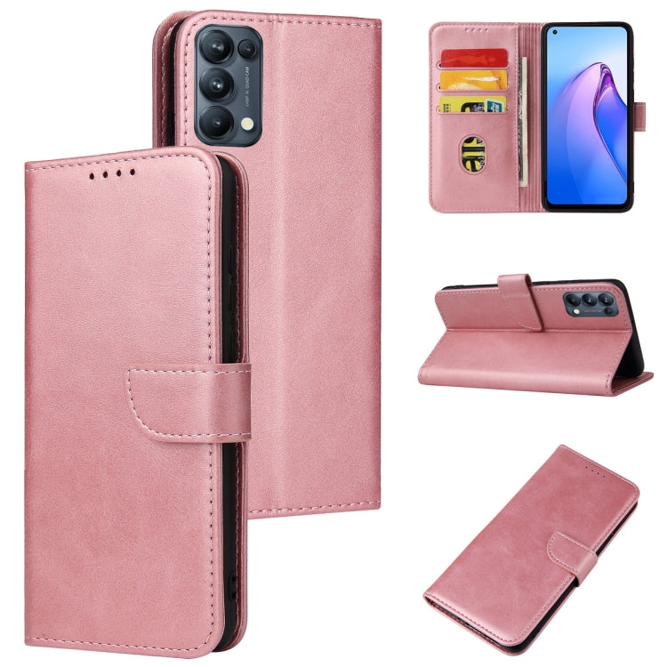 Custodia per telefono in pelle flip con fibbia in vitello, For OPPO A15, For OPPO A55 5G, For OPPO A92s, For OPPO A93 5G, For OPPO F11 Pro, For OPPO Reno5, For OPPO Reno6 4G, For Realme C15