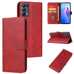 Custodia per telefono in pelle flip con fibbia in vitello, For OPPO A15, For OPPO A55 5G, For OPPO A92s, For OPPO A93 5G, For OPPO F11 Pro, For OPPO Reno5, For OPPO Reno6 4G, For Realme C15