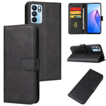 Custodia per telefono in pelle flip con fibbia in vitello, For OPPO A15, For OPPO A55 5G, For OPPO A92s, For OPPO A93 5G, For OPPO F11 Pro, For OPPO Reno5, For OPPO Reno6 4G, For Realme C15