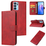 Custodia per telefono in pelle flip con fibbia in vitello, For OPPO A15, For OPPO A55 5G, For OPPO A92s, For OPPO A93 5G, For OPPO F11 Pro, For OPPO Reno5, For OPPO Reno6 4G, For Realme C15