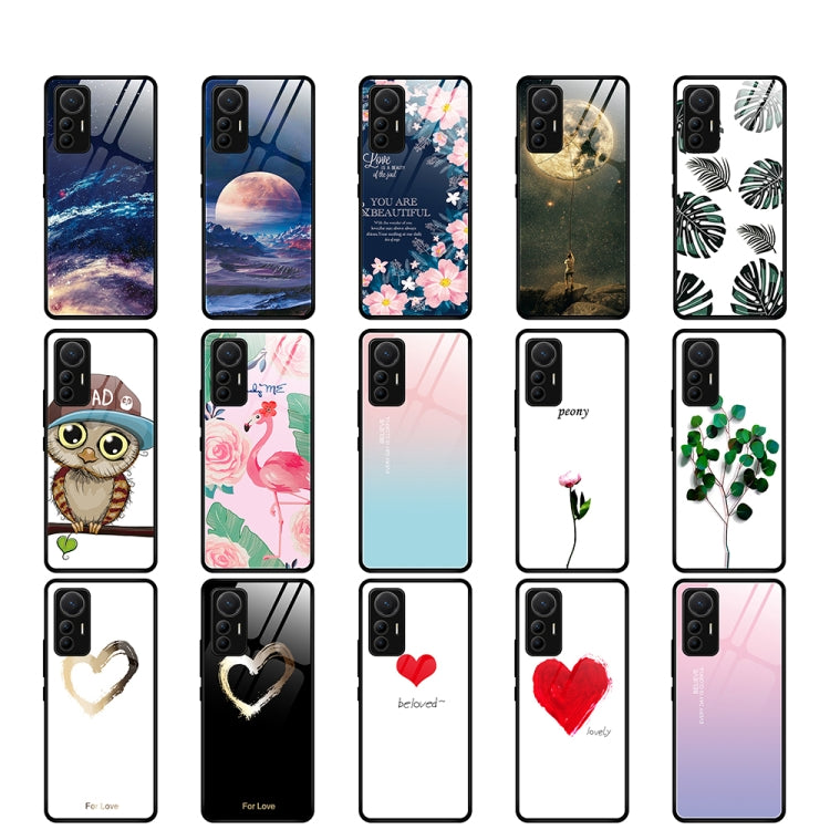 Custodia per telefono in vetro verniciato colorato, For Xiaomi Redmi K40S, For Xiaomi 12 Lite