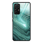 Custodia protettiva in vetro con motivo in marmo, For Xiaomi 12 Lite
