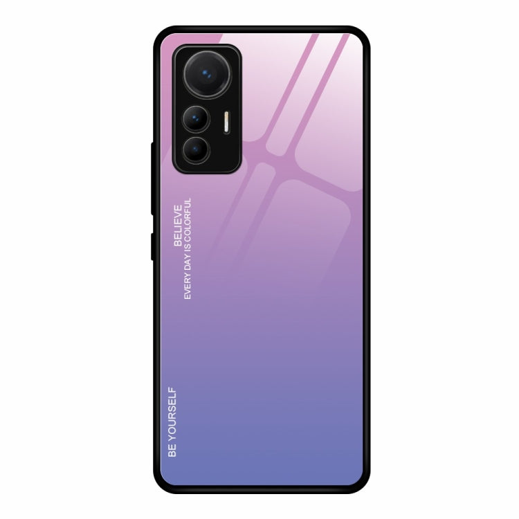 Custodia in vetro a colori sfumati, For Xiaomi 12 Lite