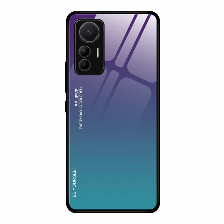 Custodia in vetro a colori sfumati, For Xiaomi 12 Lite