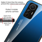 Custodia in vetro a colori sfumati, For Xiaomi 12 Lite