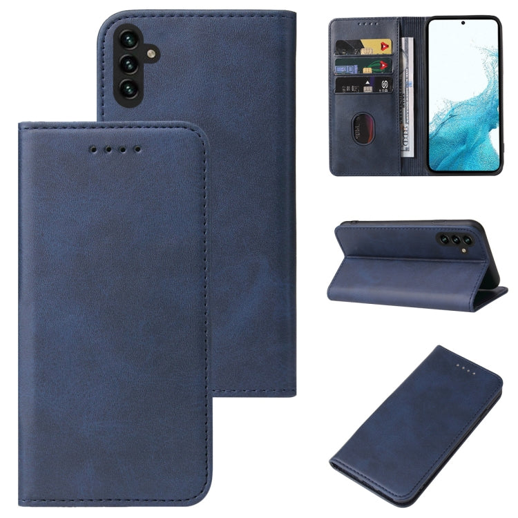 Custodia per telefono in pelle con vibrazione magnetica in vitello, For Samsung Galaxy A03s, For Samsung Galaxy A13 5G, For Samsung Galaxy A22 5G, For Samsung Galaxy A33 5G, For Samsung Galaxy A82 5G, For Samsung Galaxy S22 5G, For Samsung Galaxy S22+ ...
