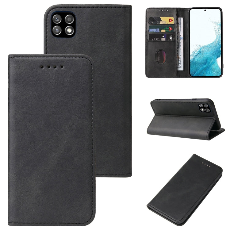 Custodia per telefono in pelle con vibrazione magnetica in vitello, For Samsung Galaxy A03s, For Samsung Galaxy A13 5G, For Samsung Galaxy A22 5G, For Samsung Galaxy A33 5G, For Samsung Galaxy A82 5G, For Samsung Galaxy S22 5G, For Samsung Galaxy S22+ ...