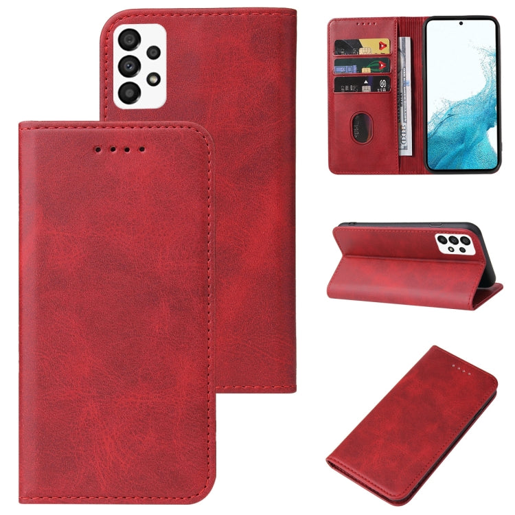 Custodia per telefono in pelle con vibrazione magnetica in vitello, For Samsung Galaxy A03s, For Samsung Galaxy A13 5G, For Samsung Galaxy A22 5G, For Samsung Galaxy A33 5G, For Samsung Galaxy A82 5G, For Samsung Galaxy S22 5G, For Samsung Galaxy S22+ ...