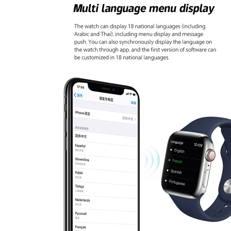 W17 Pro Max 1,9 pollici Bluetooth Promemoria messaggi di chiamata Smart Watch in silicone