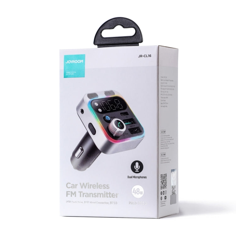 JOYROOM JR-CL16 48W Bluetooth 5.0 Trasmettitore FM wireless per auto, JR-CL16