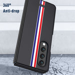 Custodia per telefono smerigliata verniciata effetto pelle, For Samsung Galaxy Z Fold4
