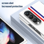 Custodia per telefono smerigliata verniciata effetto pelle, For Samsung Galaxy Z Fold4