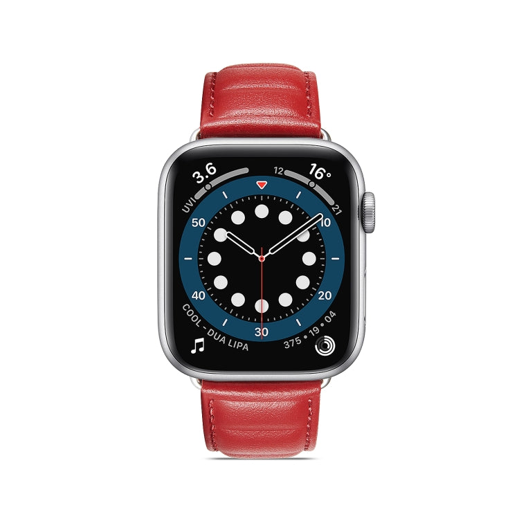 Cinturino in vera pelle per Apple Watch Series, 7 45mm / 6&SE&5&4 44mm / 3&2&1 42mm, 7 41mm / 6&SE&5&4 40mm / 3&2&1 38mm