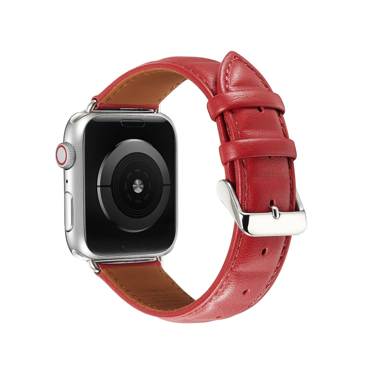 Cinturino in vera pelle per Apple Watch Series, 7 45mm / 6&SE&5&4 44mm / 3&2&1 42mm, 7 41mm / 6&SE&5&4 40mm / 3&2&1 38mm