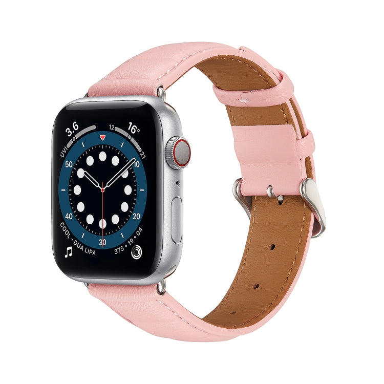 Cinturino in vera pelle per Apple Watch Series, 7 45mm / 6&SE&5&4 44mm / 3&2&1 42mm, 7 41mm / 6&SE&5&4 40mm / 3&2&1 38mm