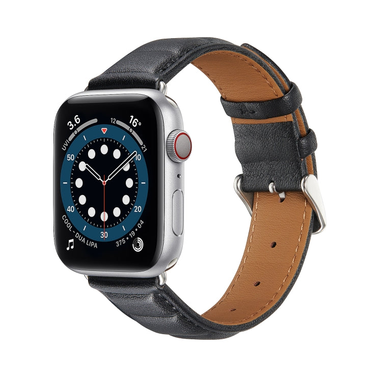 Cinturino in vera pelle per Apple Watch Series, 7 45mm / 6&SE&5&4 44mm / 3&2&1 42mm, 7 41mm / 6&SE&5&4 40mm / 3&2&1 38mm