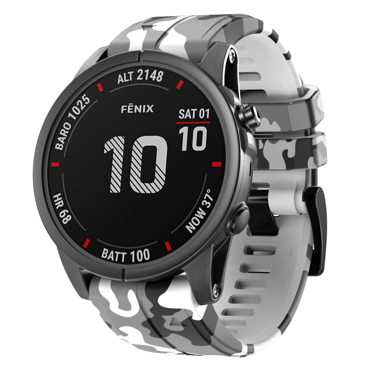 Cinturino in silicone mimetico per Garmin Fenix 7 e 7X