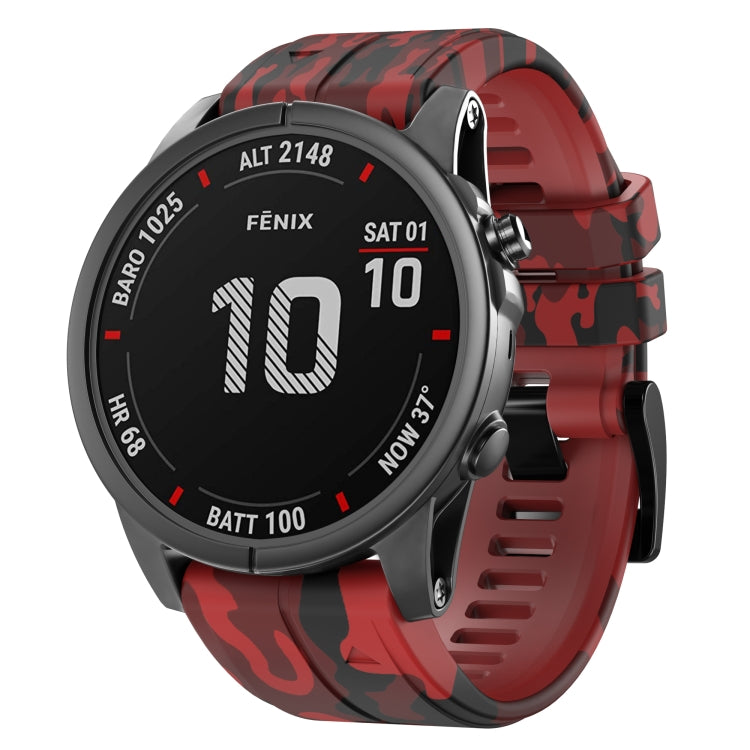 Cinturino in silicone mimetico per Garmin Fenix 7 e 7X