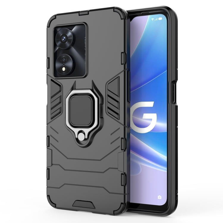Custodia protettiva antiurto per PC + TPU con supporto per anello magnetico, For OPPO A97 5G, For vivo Y77 5G Global
