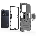 Custodia protettiva antiurto per PC + TPU con supporto per anello magnetico, For OPPO A97 5G, For vivo Y77 5G Global