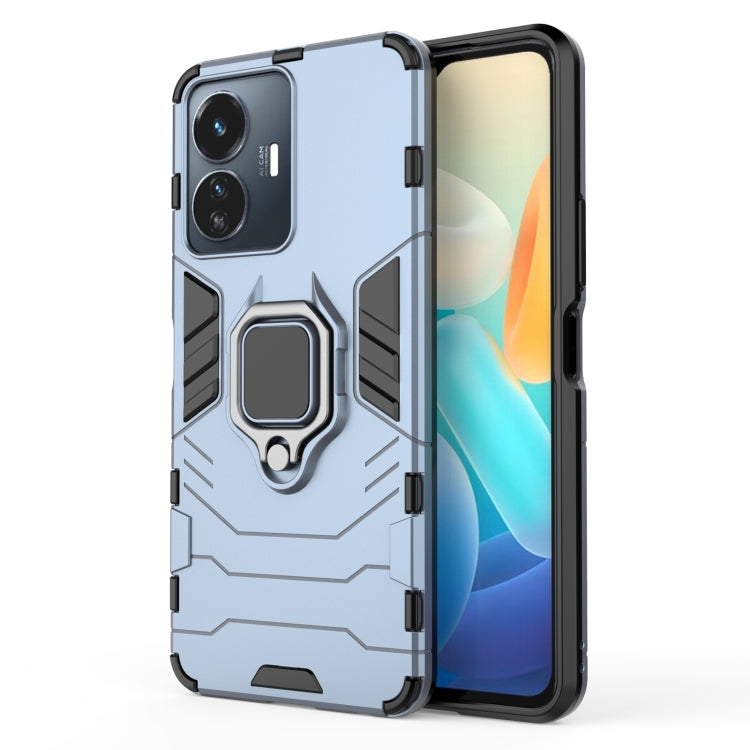 Custodia protettiva antiurto per PC + TPU con supporto per anello magnetico, For OPPO A97 5G, For vivo Y77 5G Global