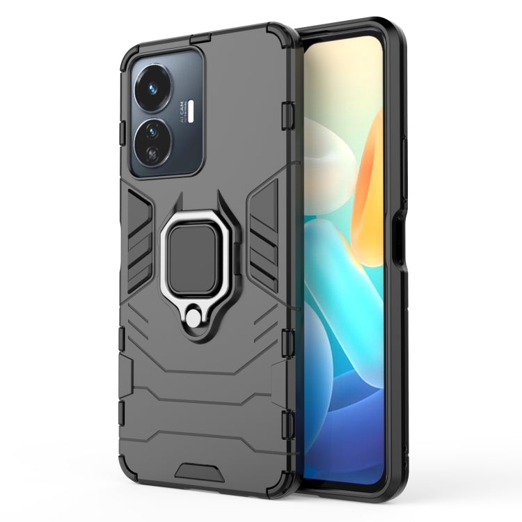 Custodia protettiva antiurto per PC + TPU con supporto per anello magnetico, For OPPO A97 5G, For vivo Y77 5G Global