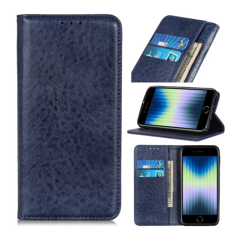 Custodia magnetica Crazy Horse per iPhone SE 2022 e 2020