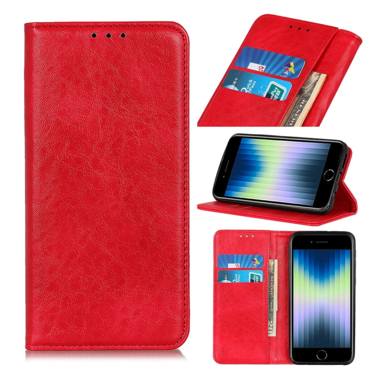 Custodia magnetica Crazy Horse per iPhone SE 2022 e 2020