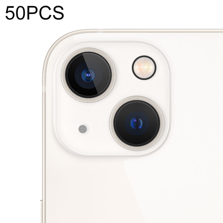 Pellicola per fotocamera posteriore in vetro temperato, For iPhone 14 / 14 Plus 50pcs, For iPhone 14 Pro / 14 Pro Max 50pcs