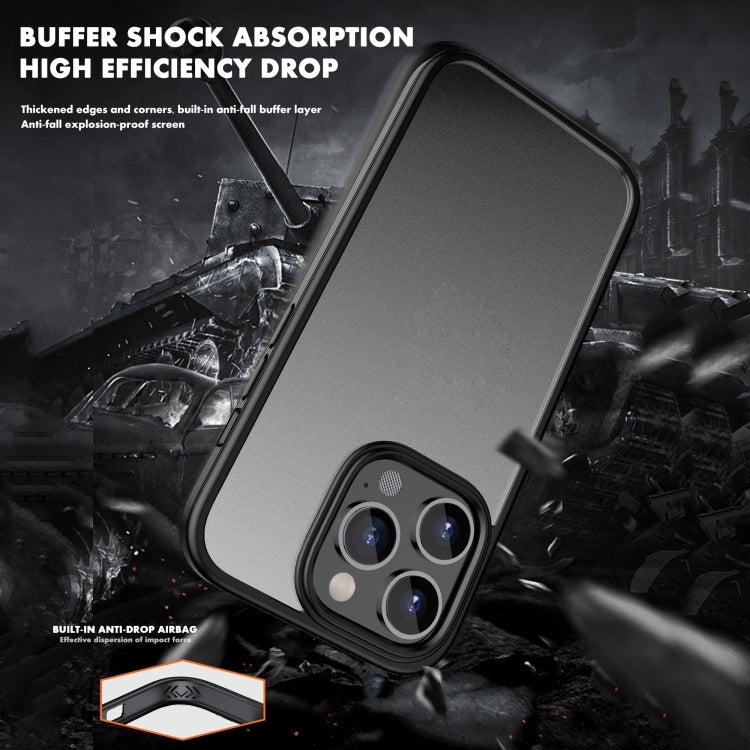 Custodia per telefono antiurto per airbag smerigliato serie Shadow, For iPhone 13, For iPhone 13 Pro, For iPhone 13 Pro Max, For iPhone 12, For iPhone 12 Pro