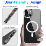 Custodia per telefono Magsafe Magnetic Four Corner Airbags, For iPhone 14, For iPhone 14 Plus, For iPhone 14 Pro, For iPhone 14 Pro Max