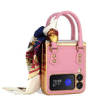 GKK borsa design in pelle + custodia per telefono PC, For Samsung Galaxy Z Flip3 5G