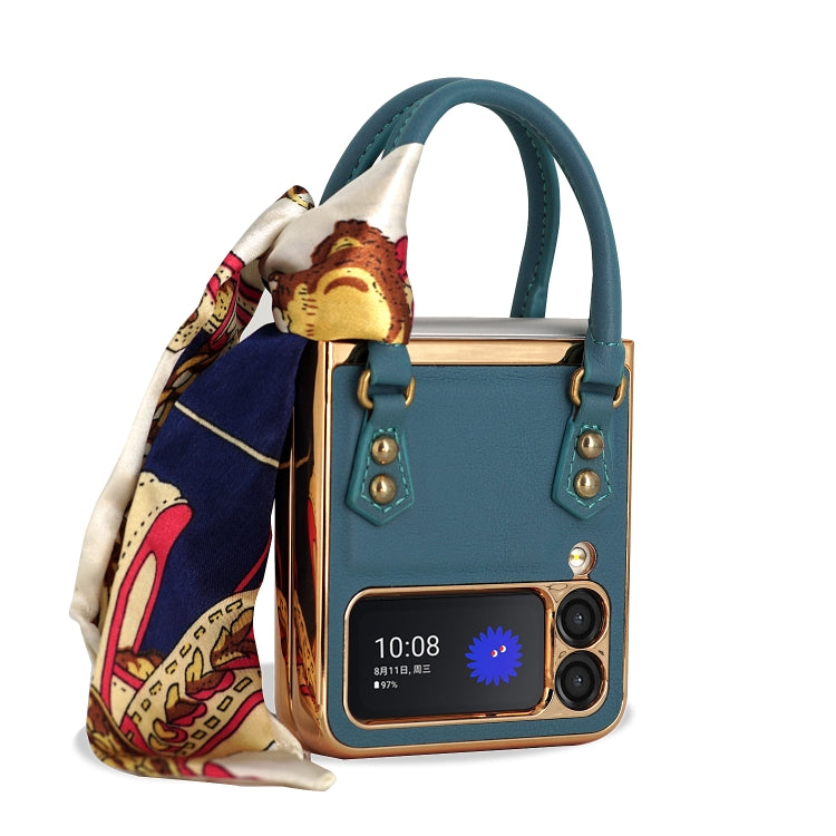 GKK borsa design in pelle + custodia per telefono PC, For Samsung Galaxy Z Flip3 5G