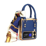 GKK borsa design in pelle + custodia per telefono PC, For Samsung Galaxy Z Flip3 5G