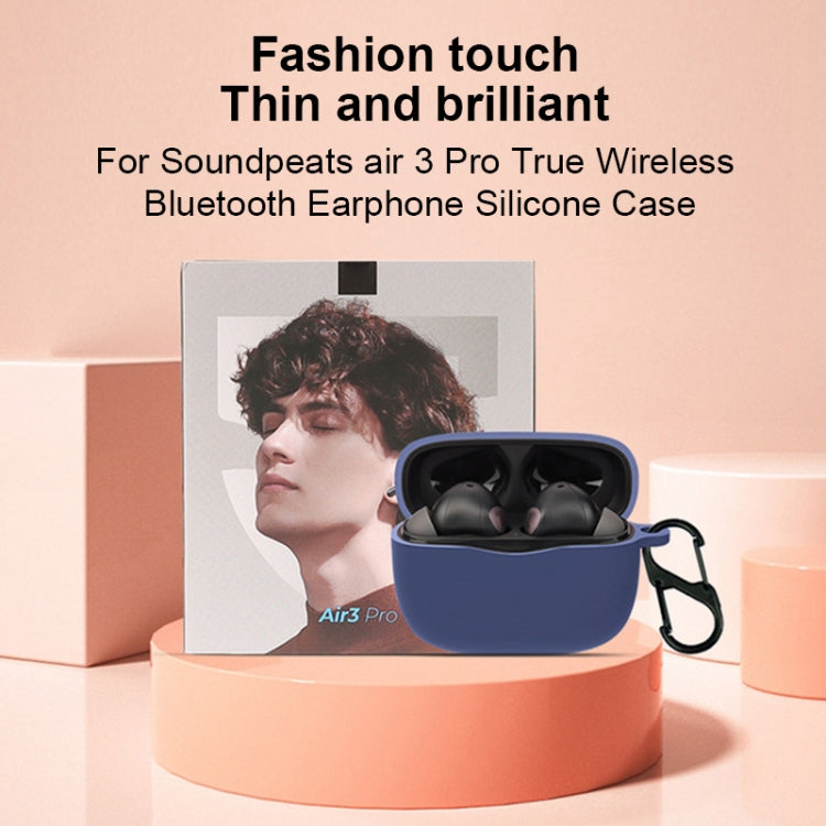 Custodia in silicone per auricolari Bluetooth di colore puro, For SoundPEATS Air3 Pro