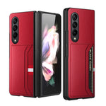 Custodia per telefono con slot per schede texture Litchi GKK, For Samsung Galaxy Z Flip4 5G, For Samsung Galaxy Z Fold4 5G