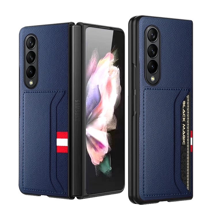 Custodia per telefono con slot per schede texture Litchi GKK, For Samsung Galaxy Z Flip4 5G, For Samsung Galaxy Z Fold4 5G