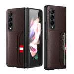 Custodia per telefono con slot per schede texture Litchi GKK, For Samsung Galaxy Z Flip4 5G, For Samsung Galaxy Z Fold4 5G
