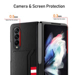Custodia per telefono con slot per schede texture Litchi GKK, For Samsung Galaxy Z Flip4 5G, For Samsung Galaxy Z Fold4 5G