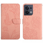 HT03 Cassa del telefono di cuoio di vibrazione impressa farfalla di sensibilità della pelle, For OnePlus 10T / Ace Pro, For OPPO Reno8 5G, For OPPO Reno8 Pro+ / Reno8 Pro