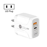 Caricabatterie da viaggio USB PD Type-C 25W con QC3.0