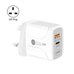 Caricabatterie USB PD Type-C 25W con QC3.0 UK Plug