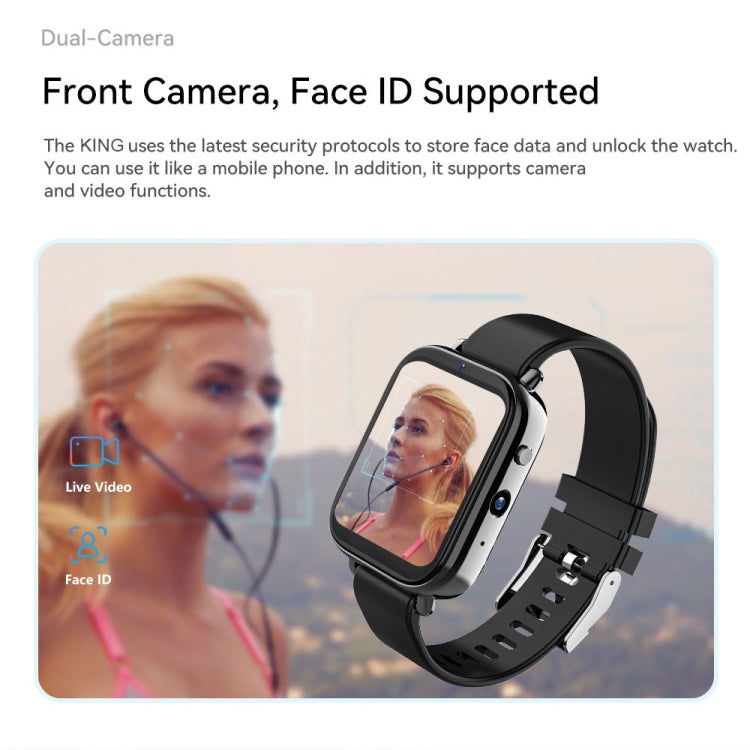 ROGBID KING Schermo da 1,75 pollici 4G LTE Smart Watch Android 9.1OS, 2GB+16GB, 4GB+128GB